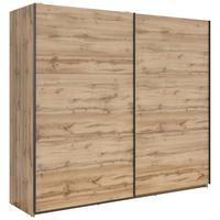 Ormar S Kliznim Vratima Tetrix - antracit/hrast Wotan, Moderno, drvni materijal/metal (220/195,5/60cm) - Modern Living