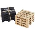 Untersetzerset Connor verschiedene Farben - Schwarz/Braun, MODERN, Holzwerkstoff (10/10/6cm) Untersetzerset Connor verschiedene Farben - Schwarz/Braun, MODERN, Holzwerkstoff (10/10/6cm)