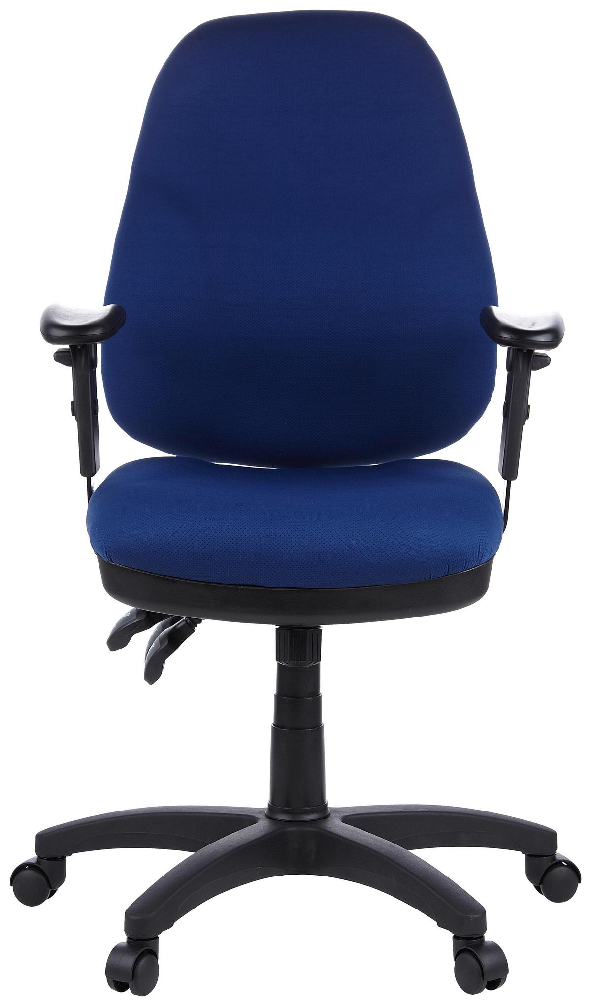 Pisarniški Stol Zenit Pro, Temno Modra - modra/črna, Basics, umetna masa/tekstil (58/121/46cm) - MID.YOU