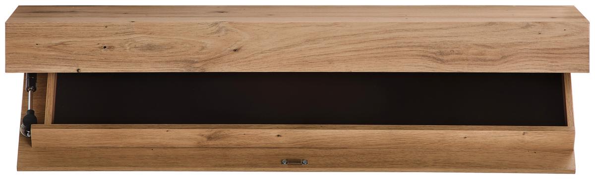 REGAŁ ŚCIENNY SAFE - kolor dębowy, Basics, materiał drewnopochodny (80/7/24cm) - Xora