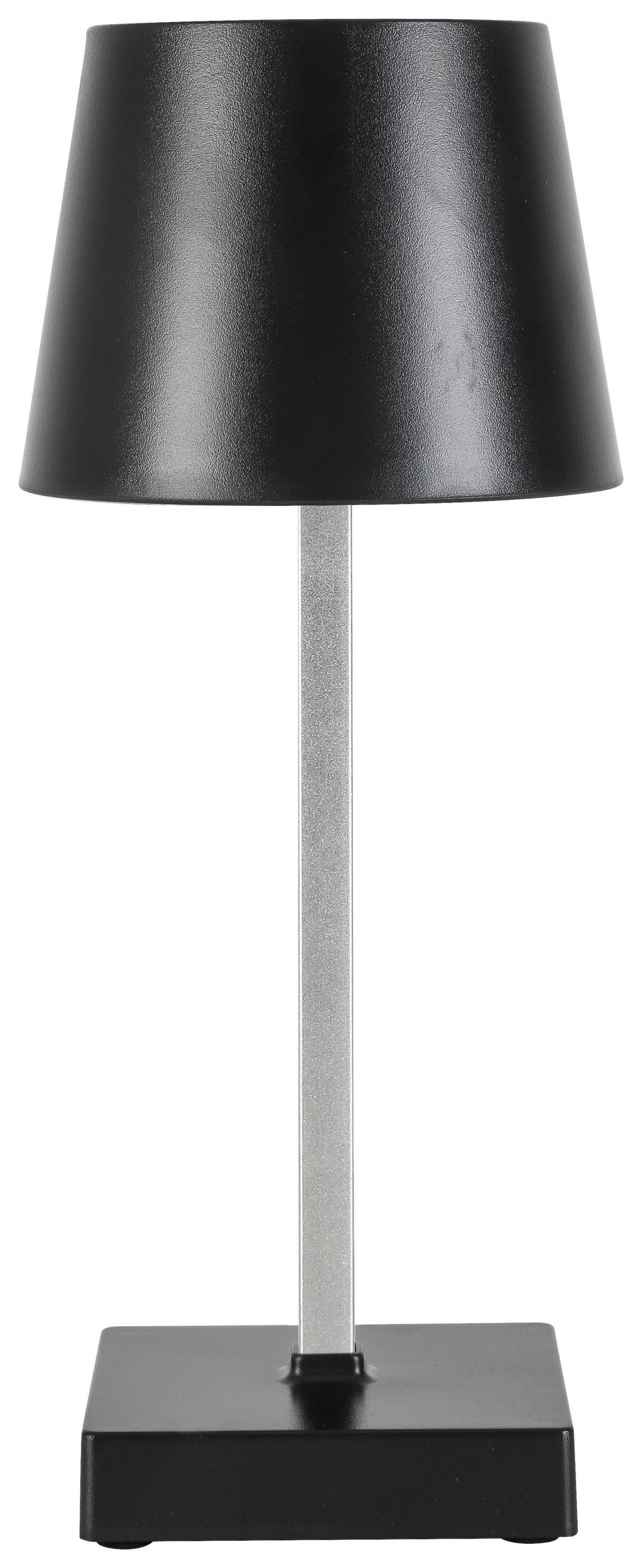 LED-Dekoleuchte Gopi Schwarz max. 1,5 Watt - Silberfarben/Schwarz, Romantik / Landhaus, Kunststoff/Metall (10,5/26cm) - Modern Living