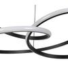 SUSPENSION LED MOFER -AKT- - noir, MODERN, métal/matière synthétique (50/120cm) - Premium Living