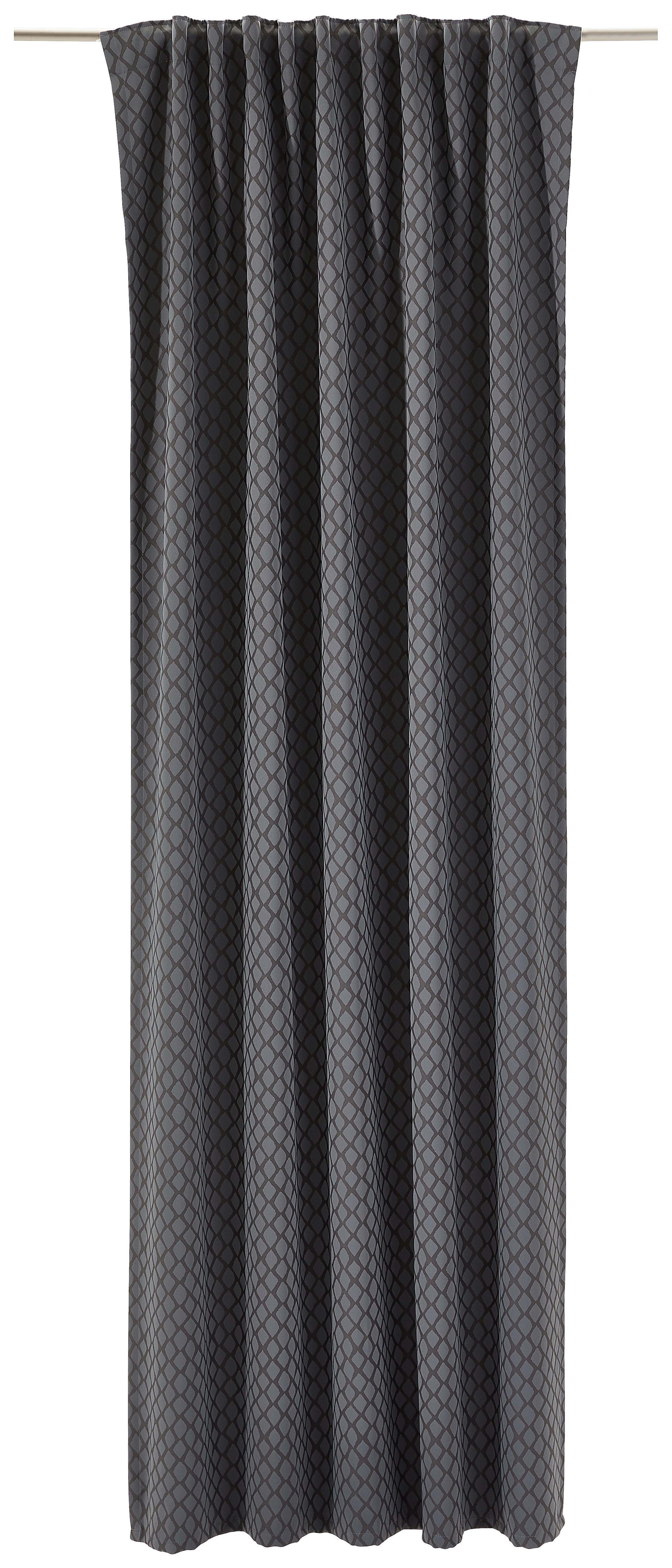 ZASŁONA GOTOWA LUNA - ciemnoszary, Konventionell, tkanina (140/245cm) - Dieter Knoll