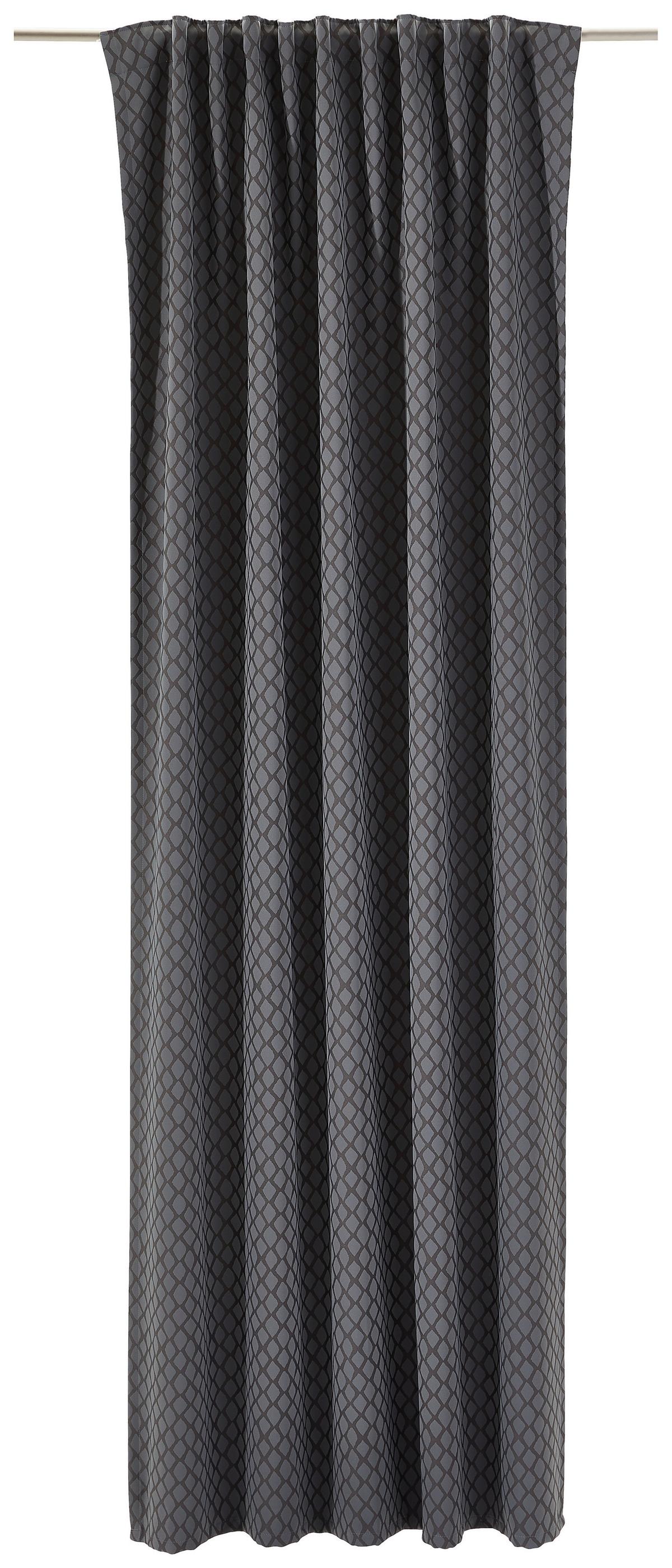 ZASŁONA GOTOWA LUNA - ciemnoszary, Konventionell, tkanina (140/245cm) - Dieter Knoll