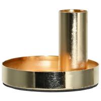 Stabkerzenhalter Aura in Goldfarben - Goldfarben, Metall (8/6cm) - Modern Living
