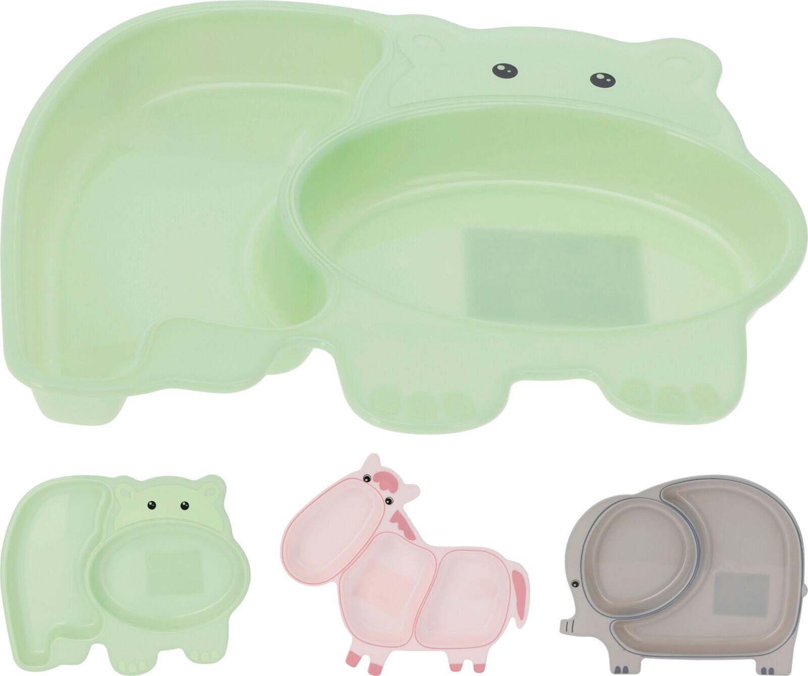 Baba Tányér 179652170 - pink/világoszöld, műanyag (2,5cm)