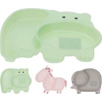 Baba Tányér 179652170 - pink/világoszöld, műanyag (2,5cm)