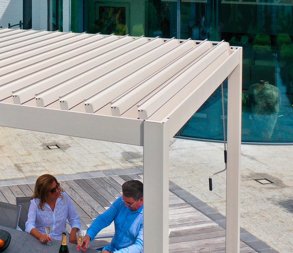 Pergola Deluxe ca. 300x250x300 cm Grau - Grau, LIFESTYLE, Metall (300/250/300cm) - Gardenson