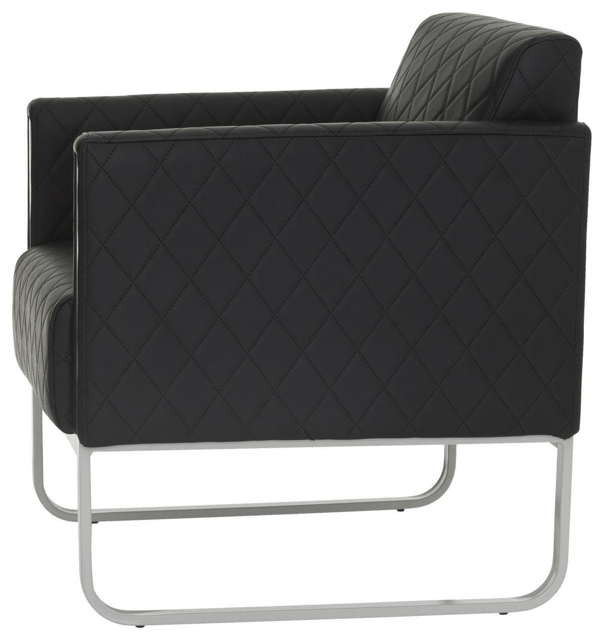 Fotelj Aruba Step, Črna - črna/siva, Moderno, kovina/tekstil (67/78/71cm) - MID.YOU