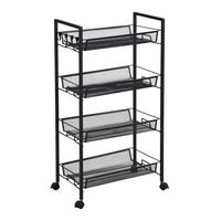 Višenamjenska Kolica Silvia 2 - crna, Moderno, metal/plastika (44/84/26cm) - Modern Living