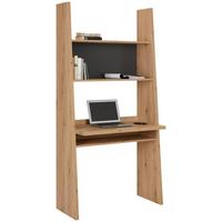 Schreibtisch in Anthrazit/Eiche Artisan - Anthrazit/Eiche Artisan, MODERN, Holzwerkstoff (90/186/46cm) - Mömax