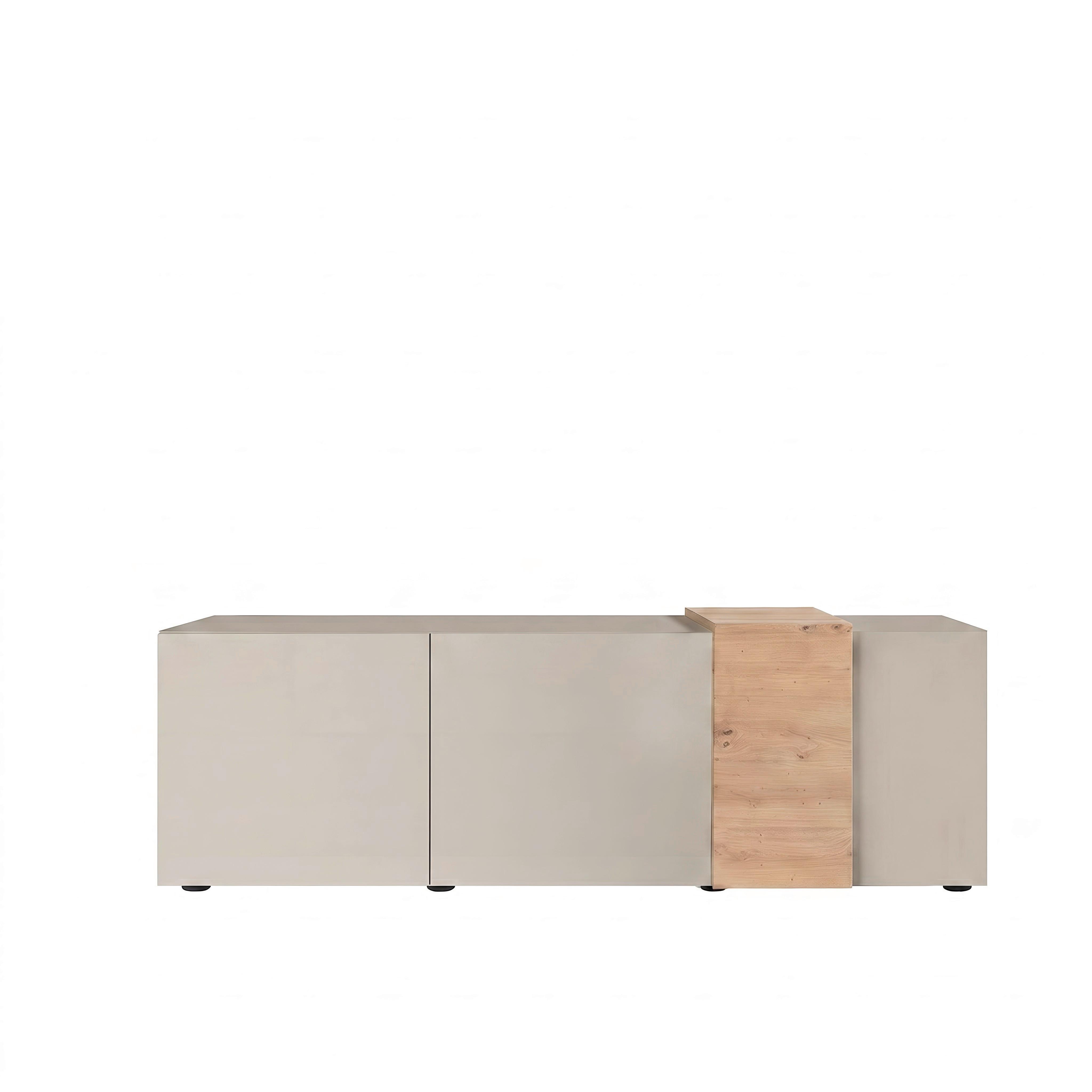 Comodă TV AMALFI - cașmir/stejar Artisan, Modern, material pe bază de lemn (181/59/44cm) - Modern Living