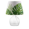 Leuchtenschirm Green Leaf in Weiß/Grün - Weiß/Grün, LIFESTYLE, Textil/Metall (16,5-20/15,6cm) - Mömax modern living
