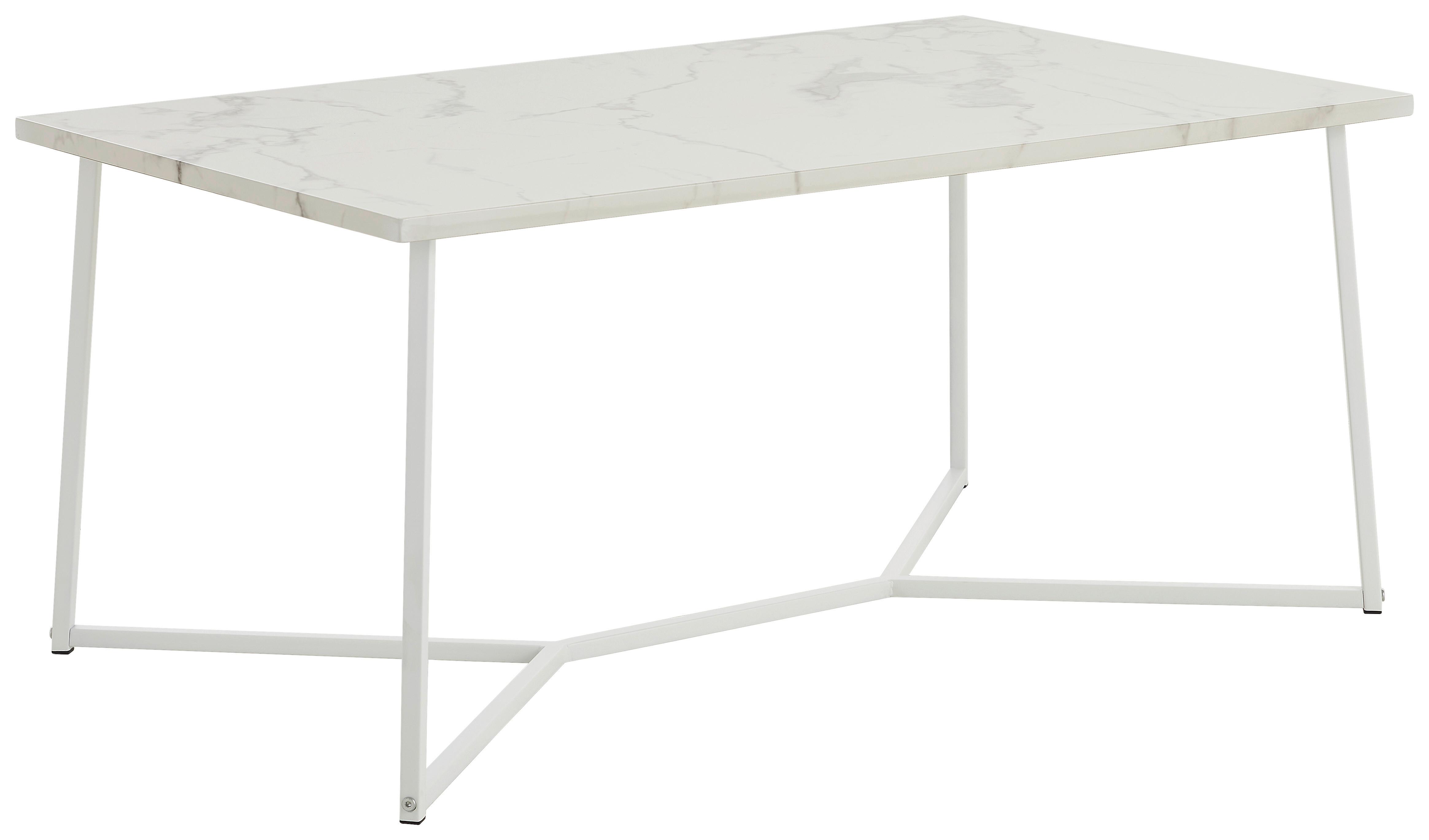 STOLIK KAWOWY GIGLIO - biały, Konventionell, materiał drewnopochodny/metal (100/60/45cm) - MID.YOU