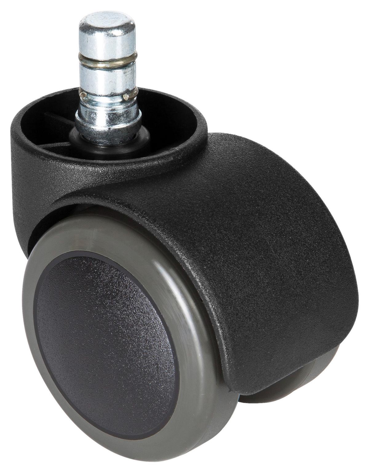 Set Kolesc Za Vrtljivi Stol Rolo, 5-Delni - črna, Basics, kovina/umetna masa (5,1/6/5cm) - MID.YOU