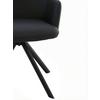 STOL MED ARMSTÖD JOSY - svart, Design, metall/läder (57/86/61cm) - Mömax