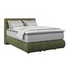 Boxspring Krevet Nobu - tamno zelena/crna, Trend, drvo/tekstil (140/200cm) - Premium Living