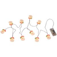 Lichterkette Mui Ca. 165cm Max. 0,6 Watt - Klar/Rot, Konventionell, Kunststoff/Metall (165cm) - Modern Living