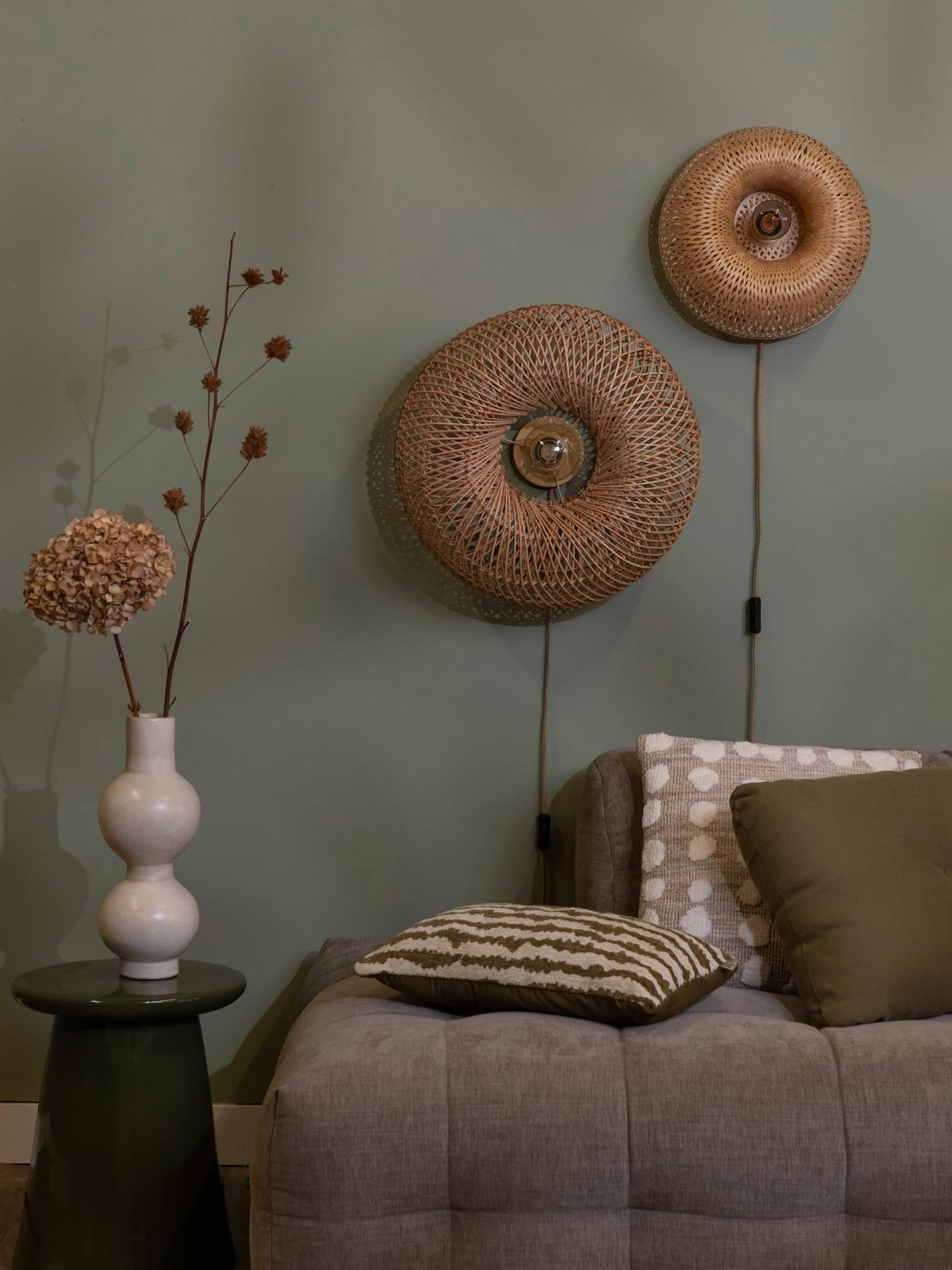 Stenska Svetilka Barbados, Bambus - naravne barve, Basics, naravni materiali (35/15cm) - Good & Mojo