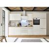 Kuhinjski Blok Premium Marleen, Barva Hrasta, Bela - bela/barve aluminija, Trendi, umetna masa/leseni material (340cm) - Respekta