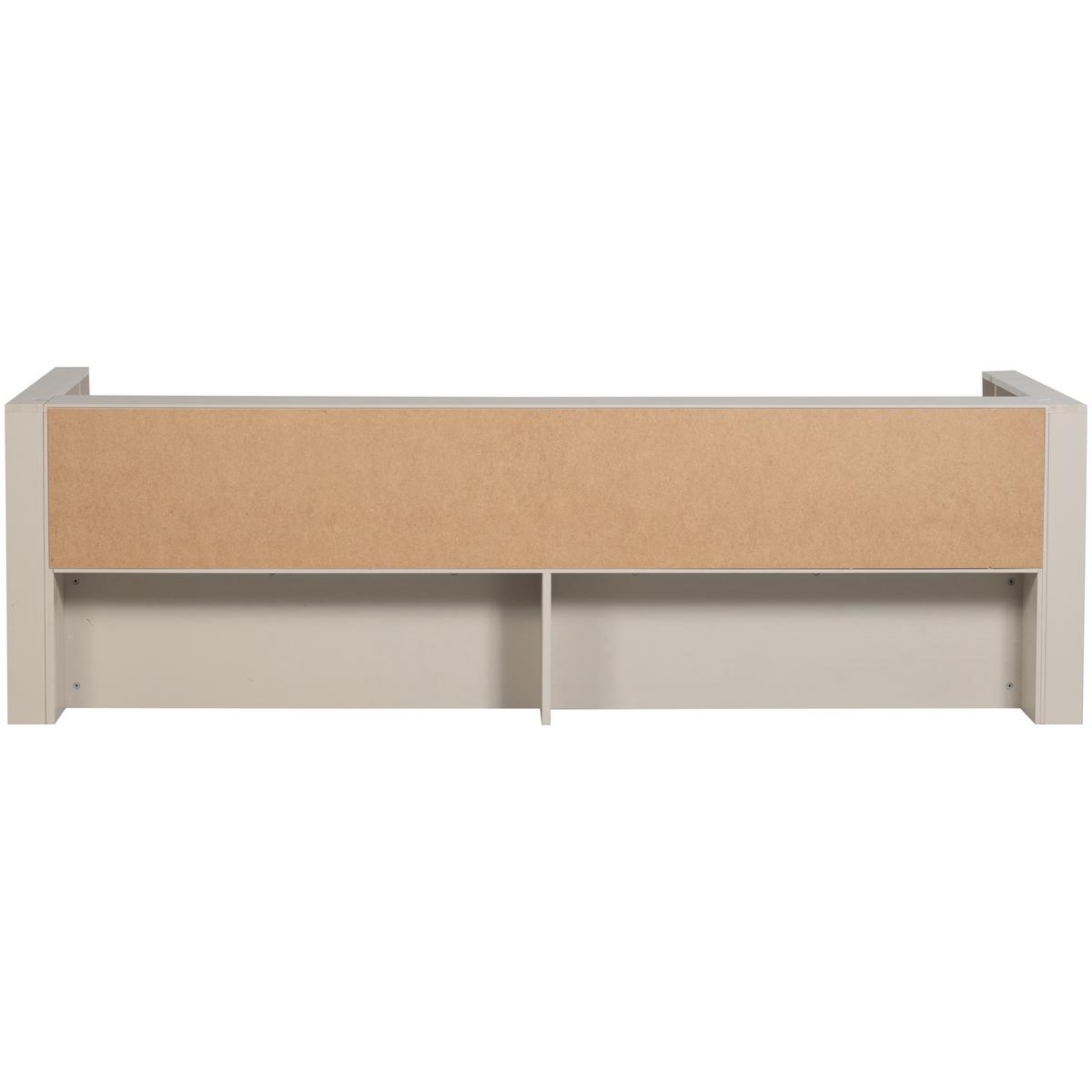 Bodenbett Carter Grau ca. 90x200 cm - Grau, Basics, Holz (90/200cm) - MID.YOU