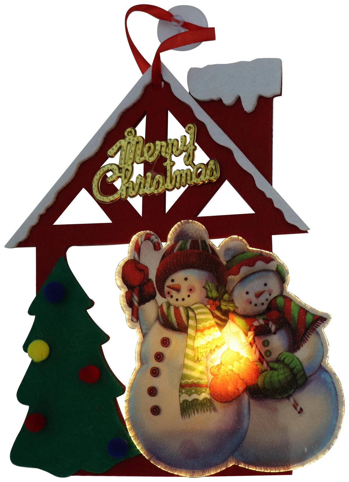 LED Díszlámpa Kosl - piros/fehér, Modern (25/20/3cm) - Premium Living