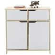 Kommode Natur/Weiß - Weiß/Naturfarben, MODERN, Holz (80/80/40cm) - Zandiara Kommode Natur/Weiß - Weiß/Naturfarben, MODERN, Holz (80/80/40cm) - Zandiara