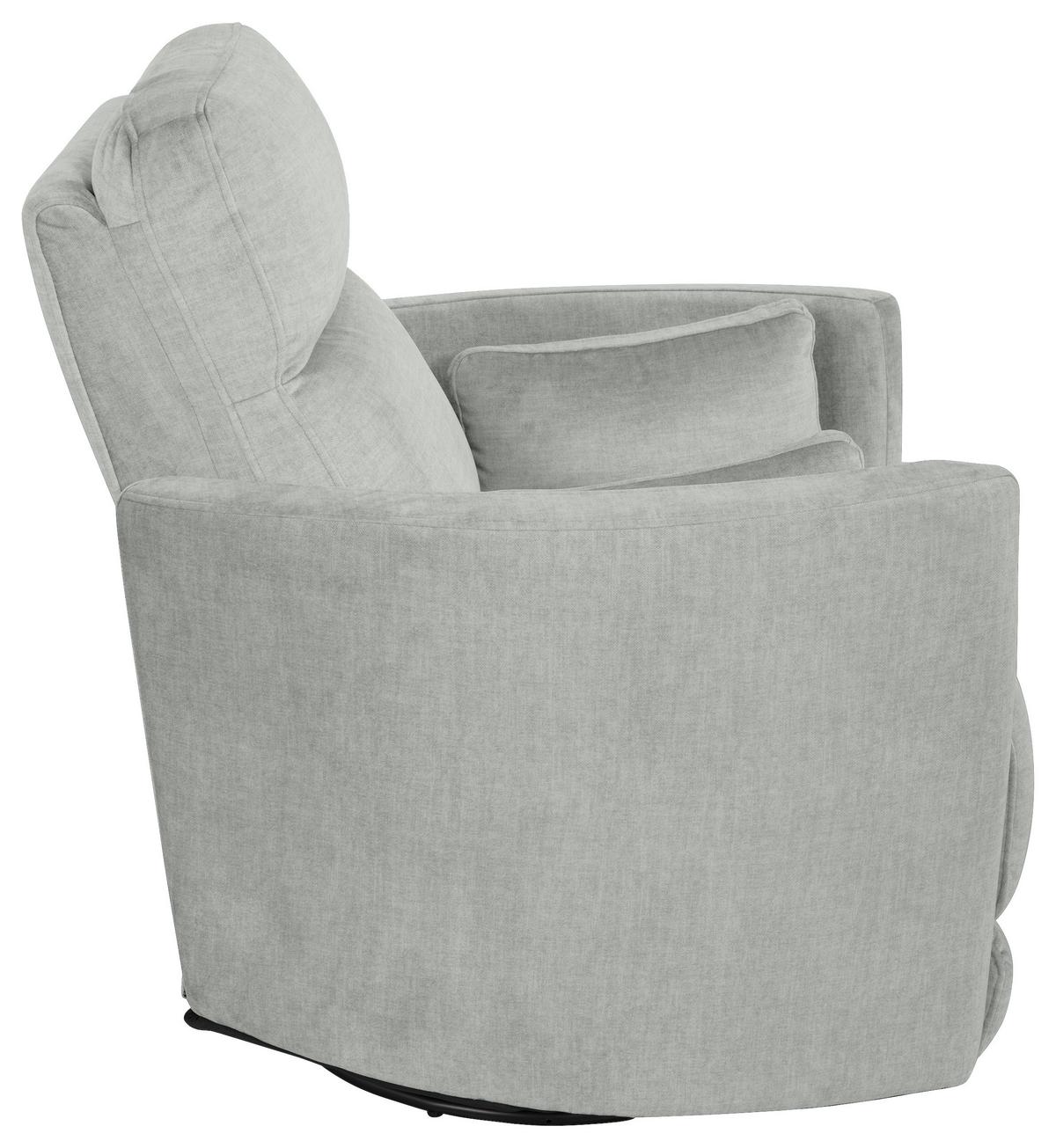 Tv-fotelj Swive, Siva, Relax Funkcija - siva/črna, Moderno, kovina/tekstil (91,4/101,6/96,5cm) - Modern Living