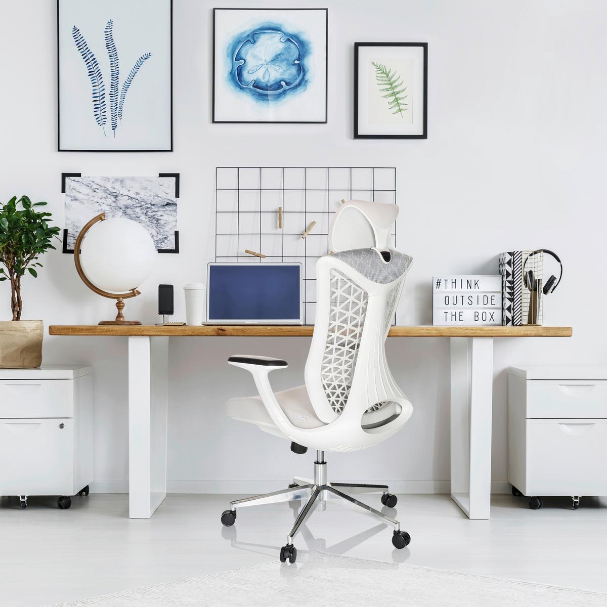 Pisarniški Stol Faleo W, Siva - srebrne barve/svetlo siva, Basics, kovina/umetna masa (67/115/69cm) - MID.YOU