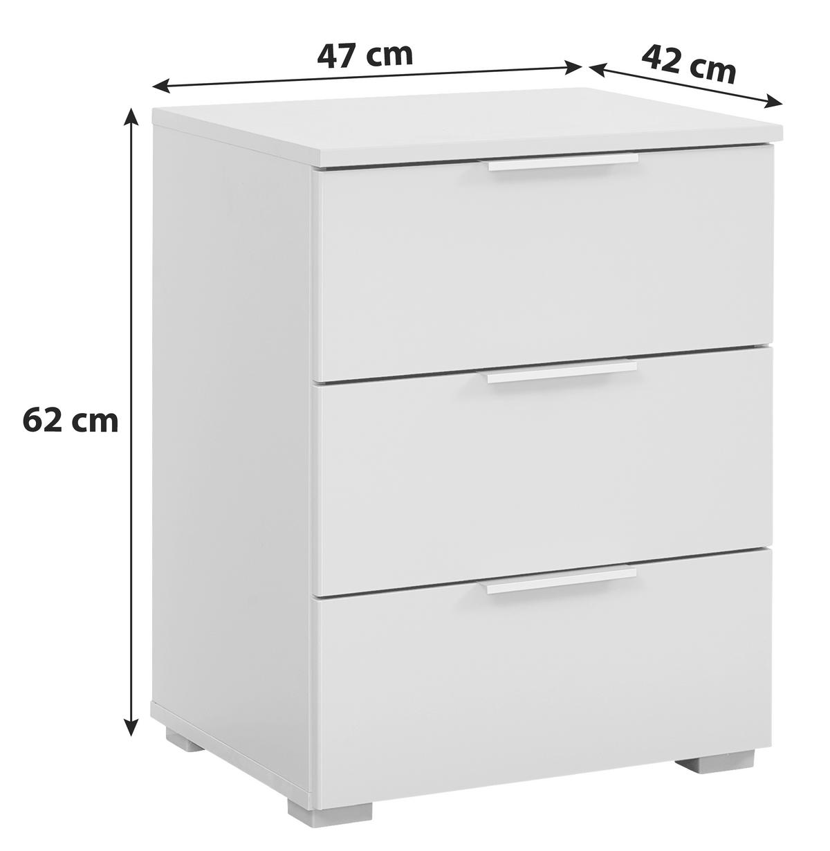 Noptieră ALABAMA - gri deschis, Modern, material pe bază de lemn (47/62/42cm)