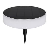 Solarna Svetilka Solar, S Sijalko - črna/opal, Design, umetna masa (15,3/56,1cm) - Globo