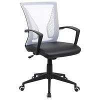 DREHSTUHL OFFILO PU - Weiss/Schwarz, Konventionell, Kunststoff/Metall (48/92/46cm)