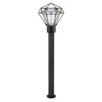 WEGELEUCHTE HORACE - Klar/Schwarz, Basics, Kunststoff/Metall (22,5/25,5/100cm) - Globo