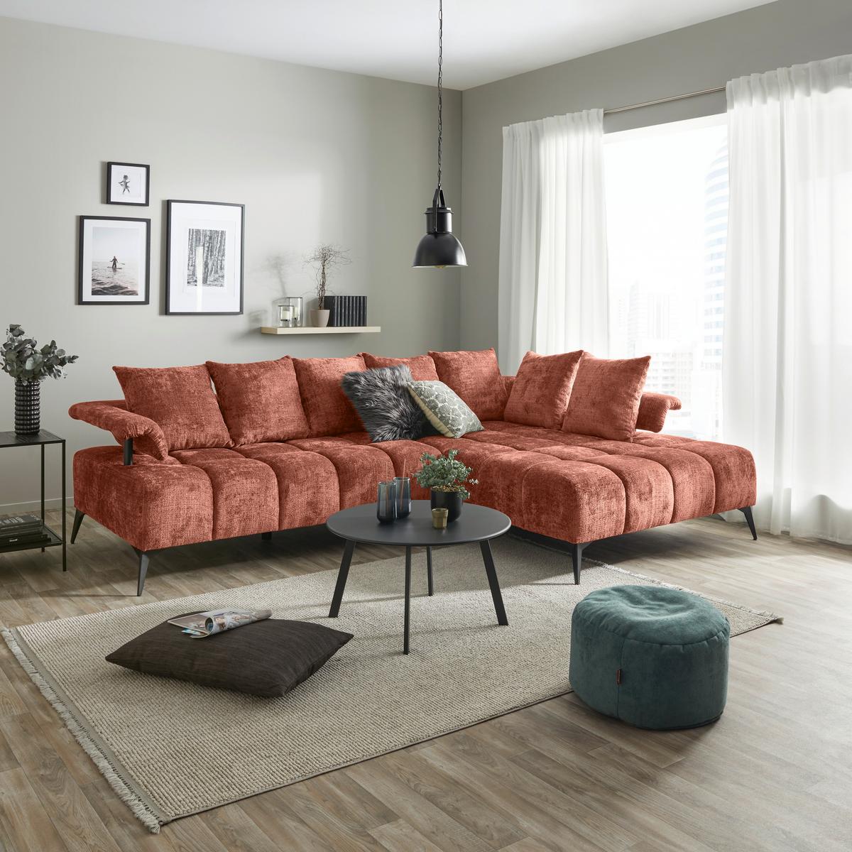 Coltar VANESSA NEW - ruginiu, Modern, textil (297/200cm) - Modern Living