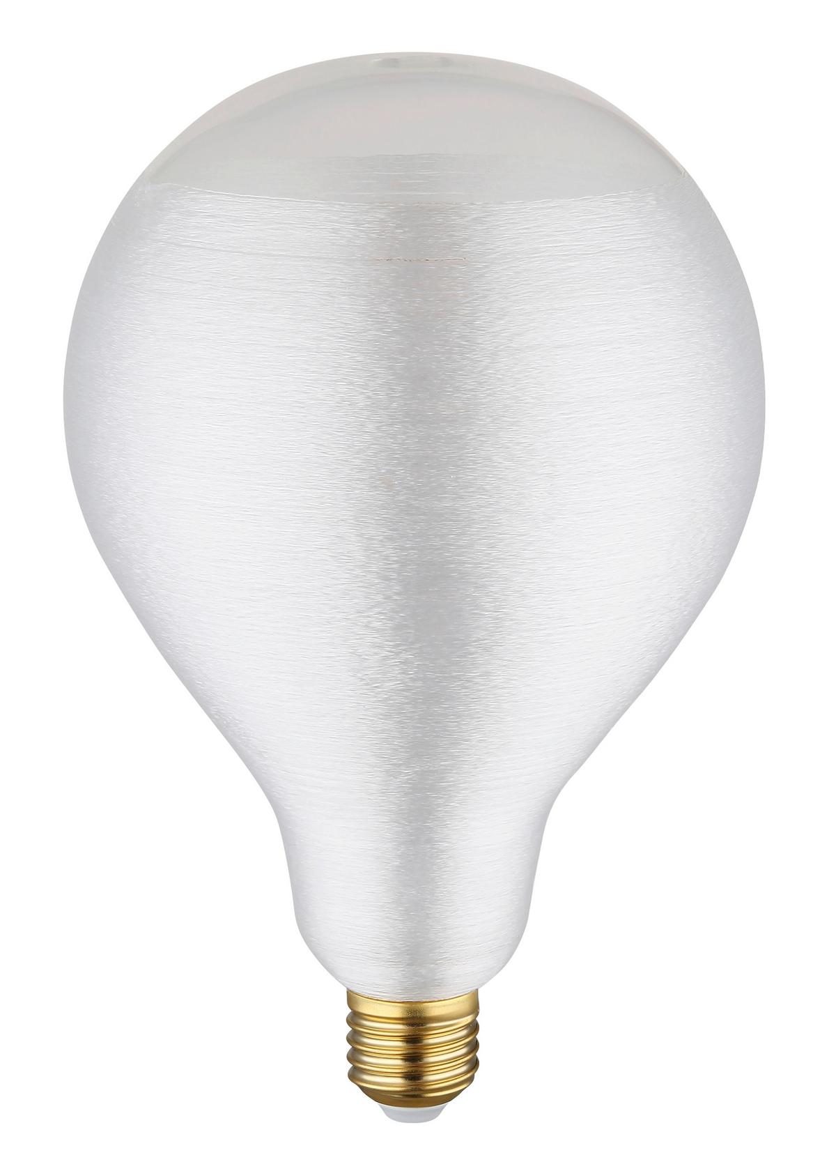 Led-sijalka 11537 - prozorno/barve medenine, Basics, kovina/steklo (13/21cm) - Globo