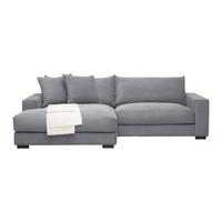 Kutna Garnitura Pedro - siva, Moderno, tekstil (180/83/265cm) - Mömax