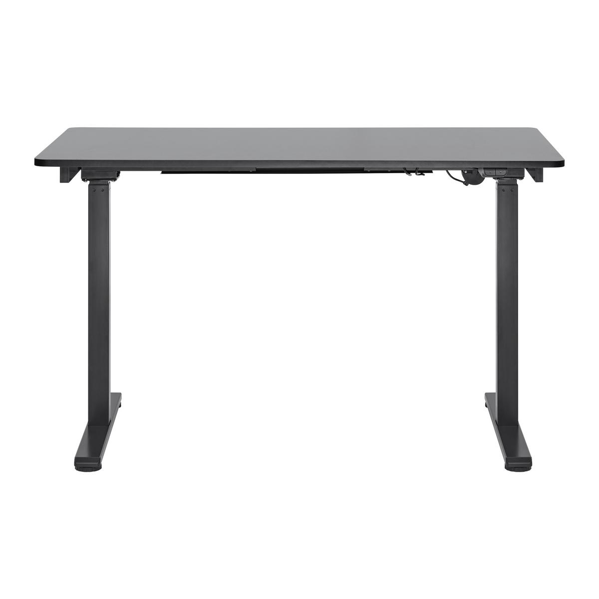 BIURKO ROMINA - czarny, Modern, metal/drewno (120/59/73,1-123,1cm) - Bessagi Home