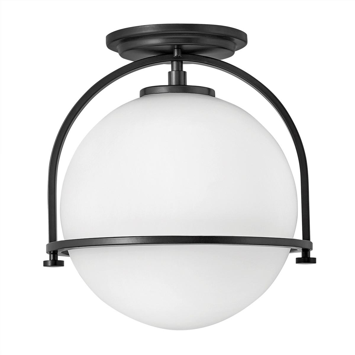 Stropna Svjetiljka Somerset - crna, Design, staklo/metal (28.2/31.8cm) - Elstead Lighting