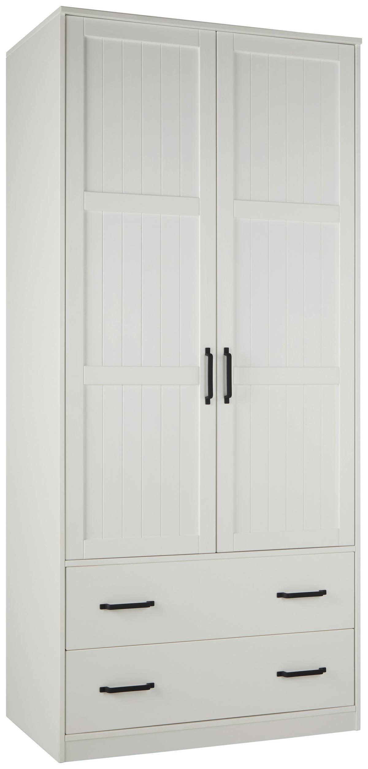DULAP USI ROTATIVE MADITA 2T/2L - alb, Romantik / Landhaus, lemn (100/220/60cm) - Mömax