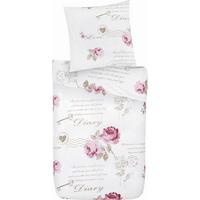 Bettwäsche Diary Rose ca. 135x200cm - Weiß, ROMANTIK / LANDHAUS, Textil (135/200cm) - Modern Living