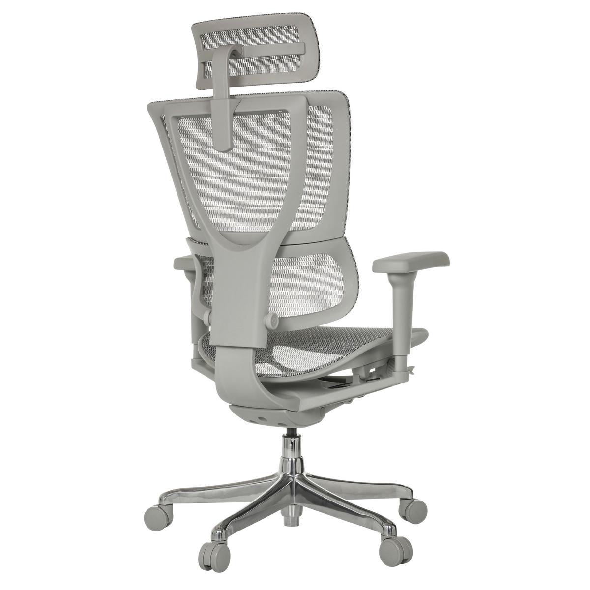 Drehstuhl Ergohuman Slim Ultra G Gen 2 Grau - Silberfarben/Grau, MODERN, Kunststoff/Textil (71/116 - 135/75cm) - MID.YOU