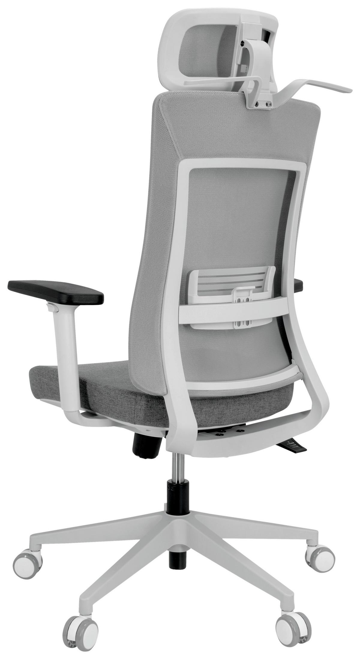 Pisarniški Stol Comfio Wmh, Siva - siva, Basics, umetna masa/tekstil (66/120/60cm) - MID.YOU