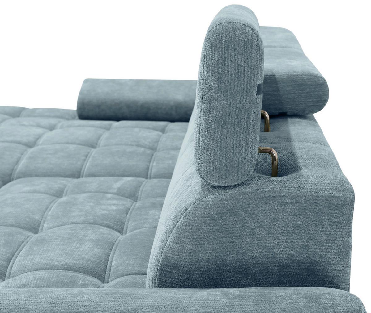 Kutna Garnitura Vegas - boje mente/crna, Design, drvo/tekstil (173/294cm) - Modern Living