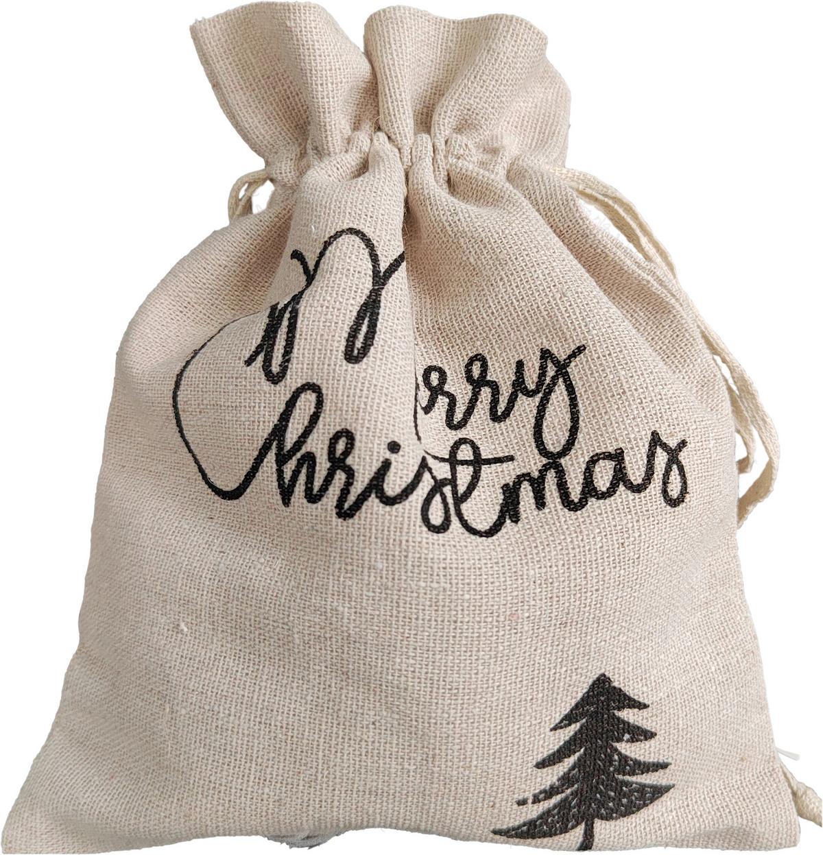 Ajándéktasak Joy - natúr színű/fekete, Konventionell, textil (15,5/19cm) - Modern Living