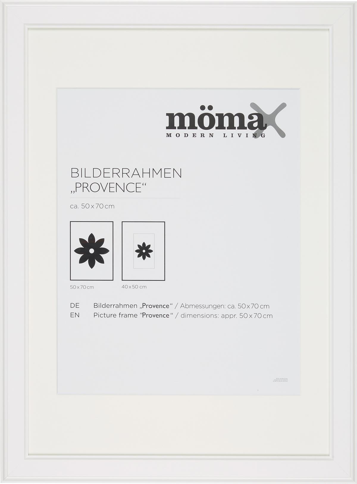 Képkeret Kb. 50x70cm Provence - fehér, Romantik / Landhaus, műanyag/fa (50/70cm) - Modern Living