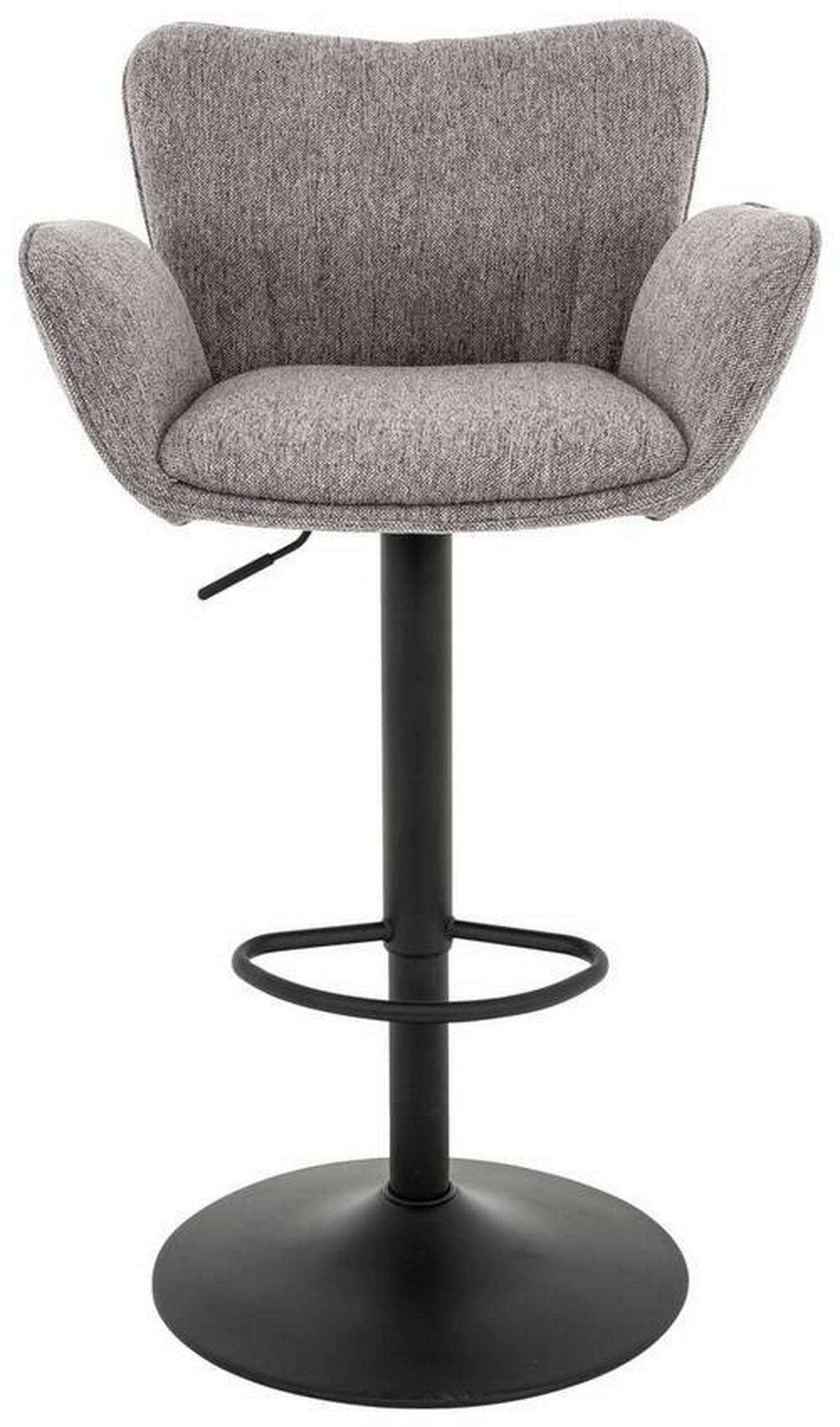 Barska Stolica Oslo - siva/crna, Moderno, metal/tekstil (59/111/53cm) - Modern Living