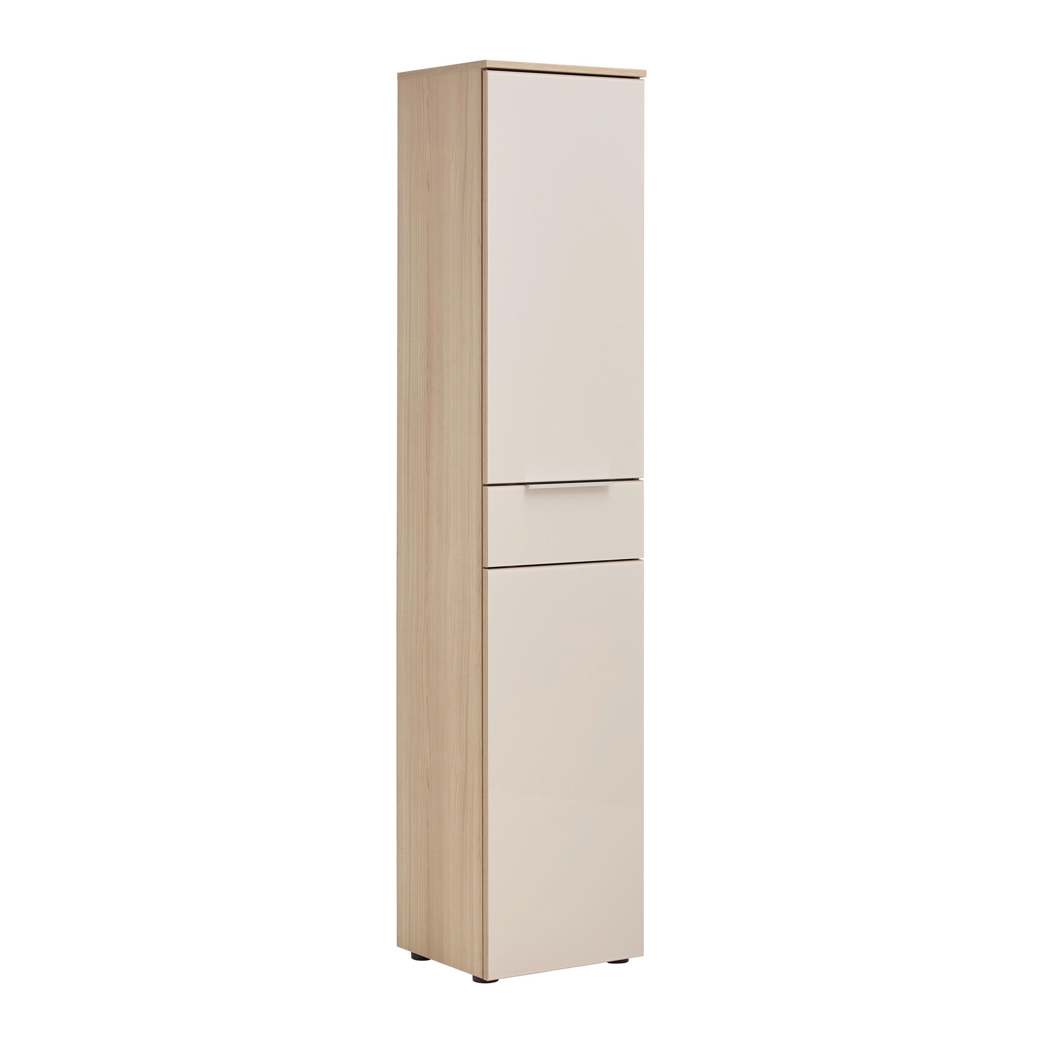 Schranksystem Siena Kaschmir/Eichefarben - Kaschmir/Chromfarben, MODERN, Holzwerkstoff/Metall (40/198/38cm) - Mömax