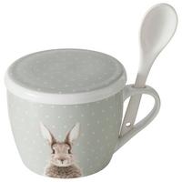 Óriásbögre Tetővel Fluffy - mentazöld/fehér, Basics, kerámia (13/17/18cm) - Modern Living