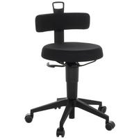 Pisarniški Stolček Top Work Flex, Črna - črna, Basics, umetna masa/tekstil (40/74-86/46cm) - MID.YOU