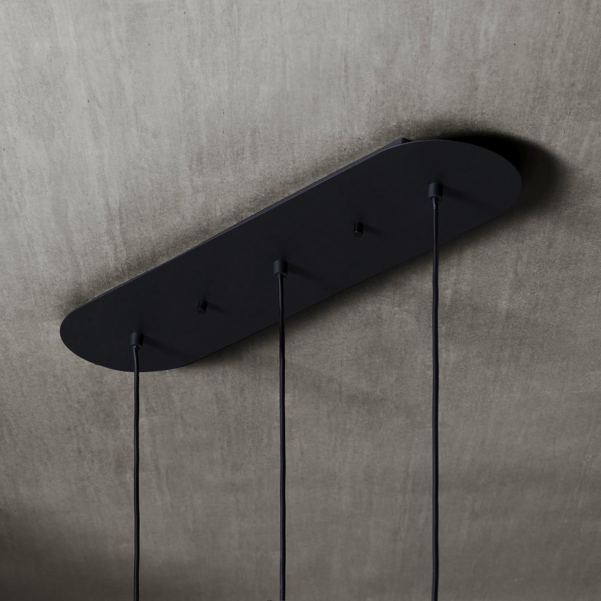 LAMPA WISZĄCA KIAN  -VISIONA- - czarny, Modern, tworzywo sztuczne/metal (66/18/120cm) - Visiona
